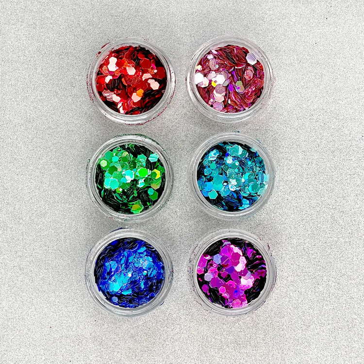 Koristeet, glitterit ym.