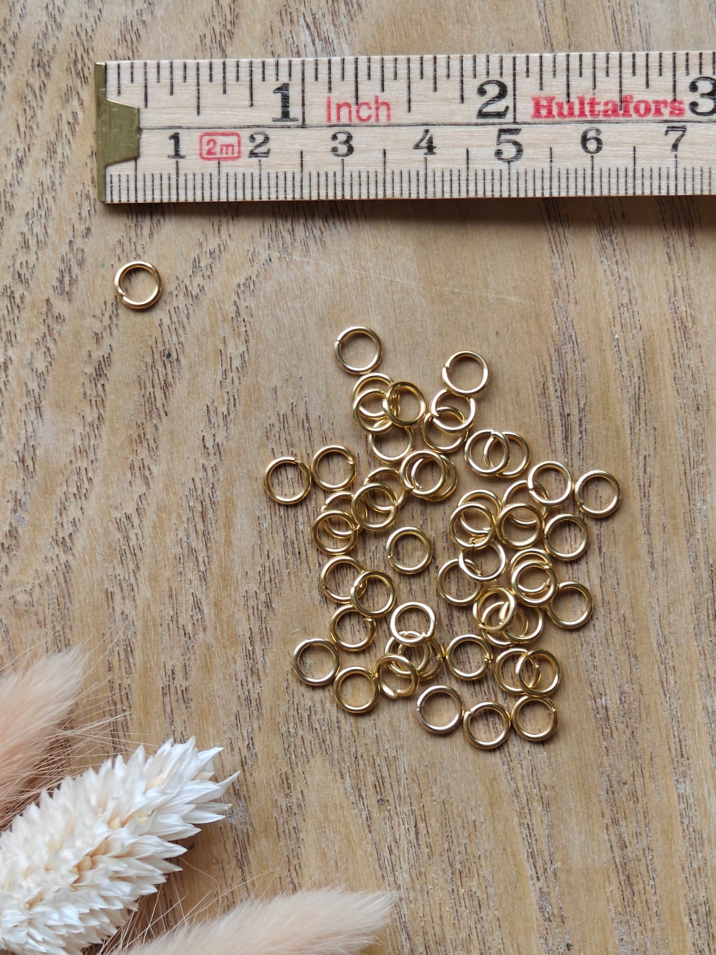 Välirengas 6mm x 1mm kullattu
