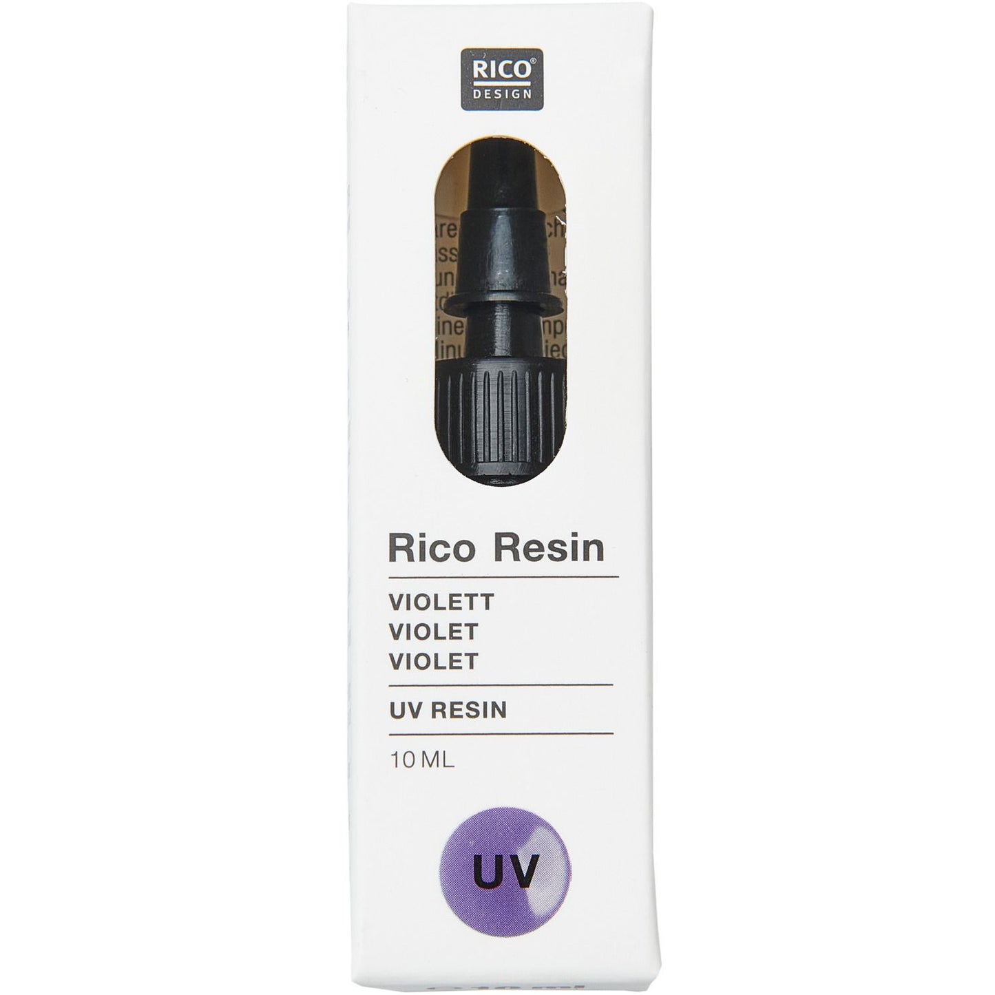 Violetin värinen uv hartsi pienessä 10ml pullossa. Käytetään korujen tekemiseen tai pinnoittamiseen