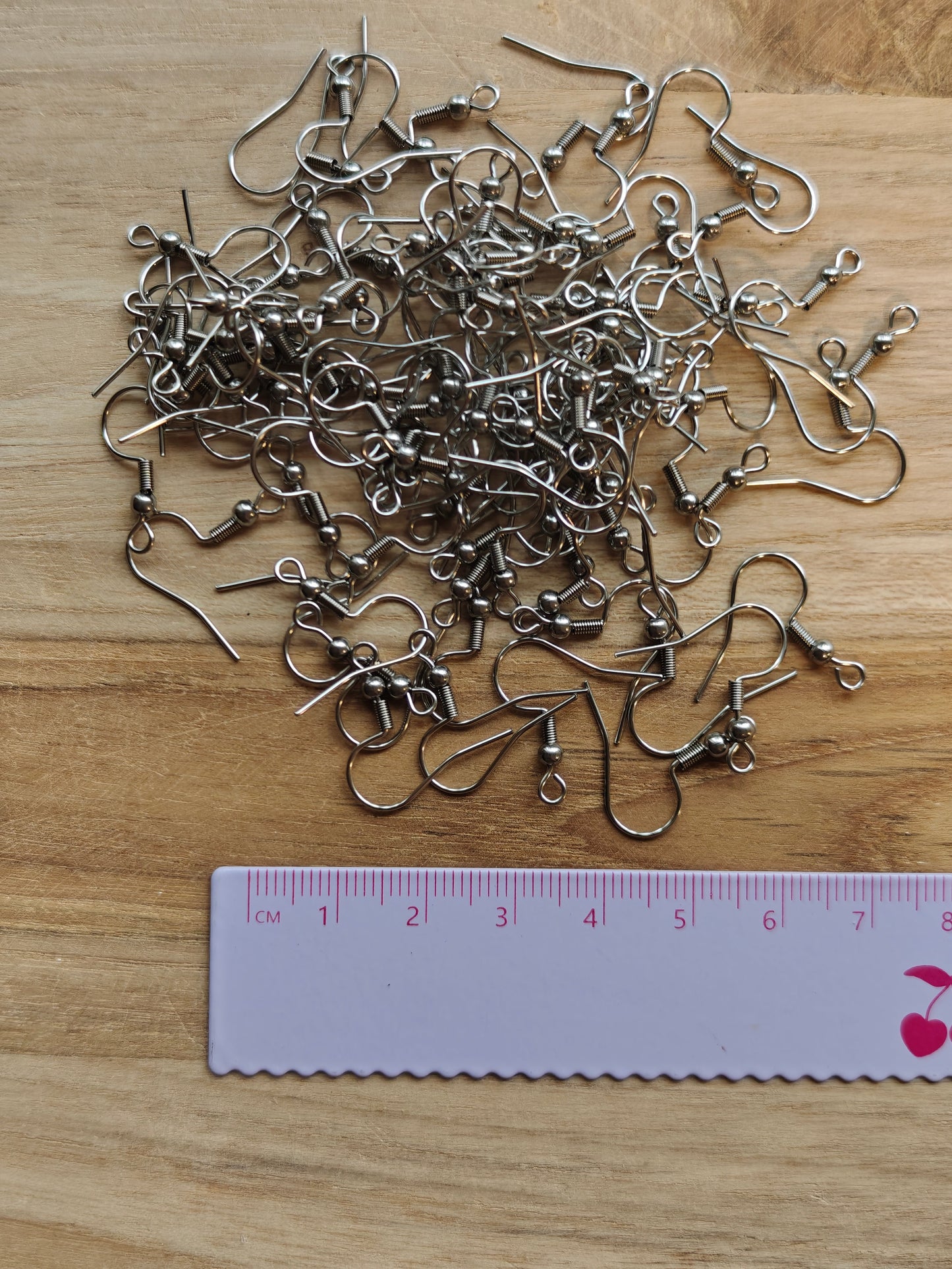 Korvakorukoukku, Ruostumaton teräs 100 kpl 20x20mm