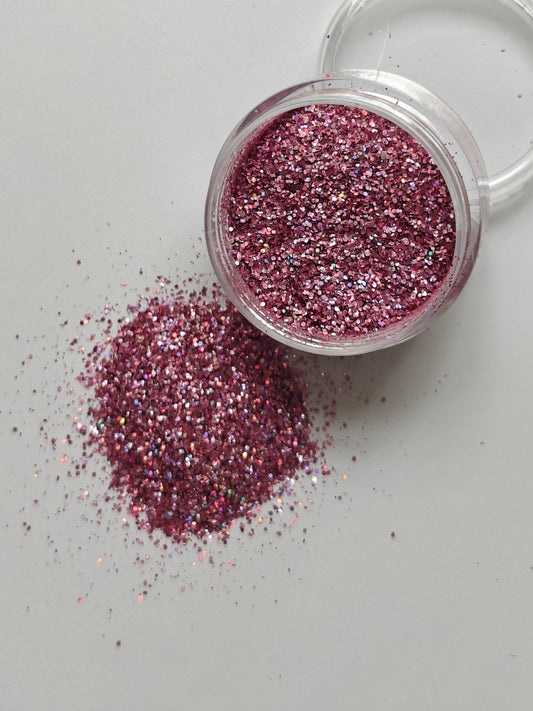 Ekoglitter - Vaaleanpunainen Holografinen