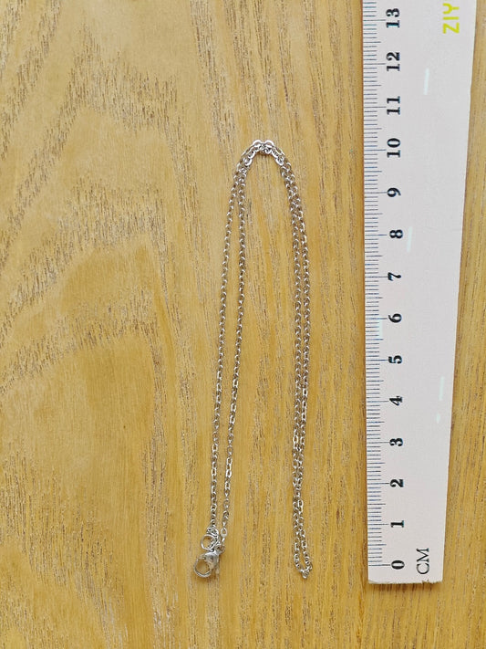 Valmisketju 45 cm ruostumaton teräs