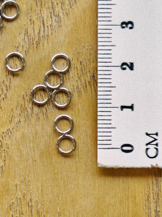 Välirengas 5mm, kirurginteräs 50 kpl