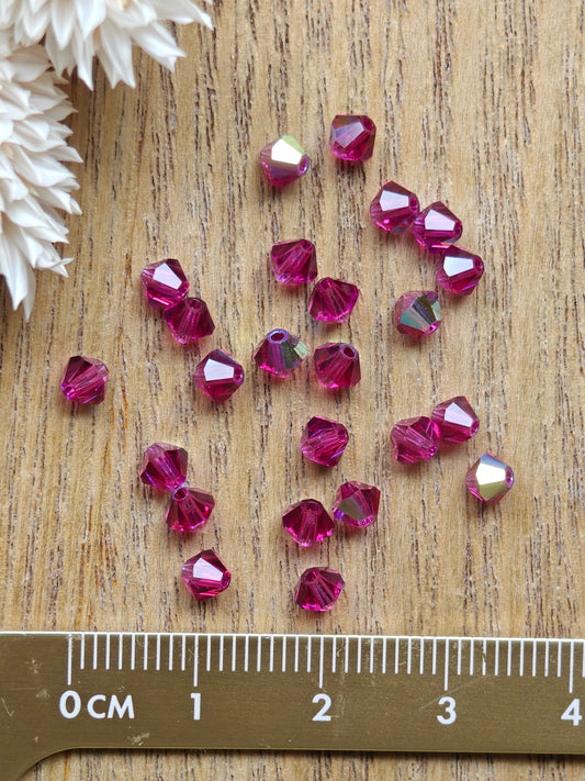 Preciosa® Bicone 4mm - Eri sävyjä 24kpl