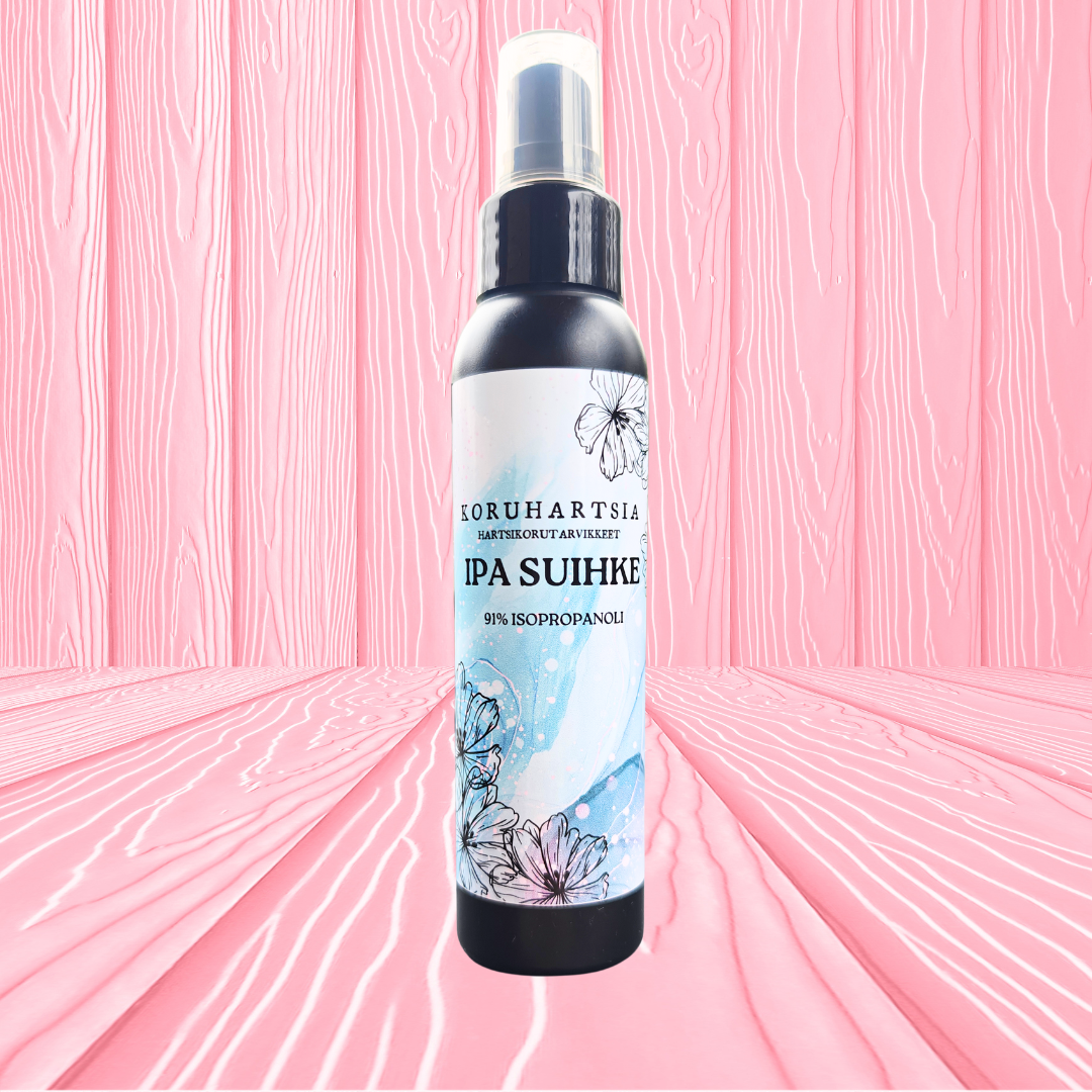 Ipa suihke hartsin kuplien poistoon