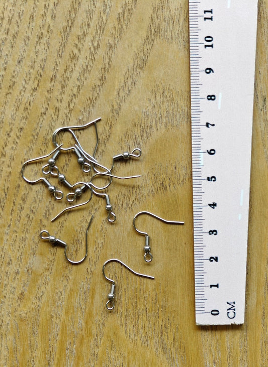 Korvakorukoukku, Ruostumaton teräs 10kpl 20x19.5mm