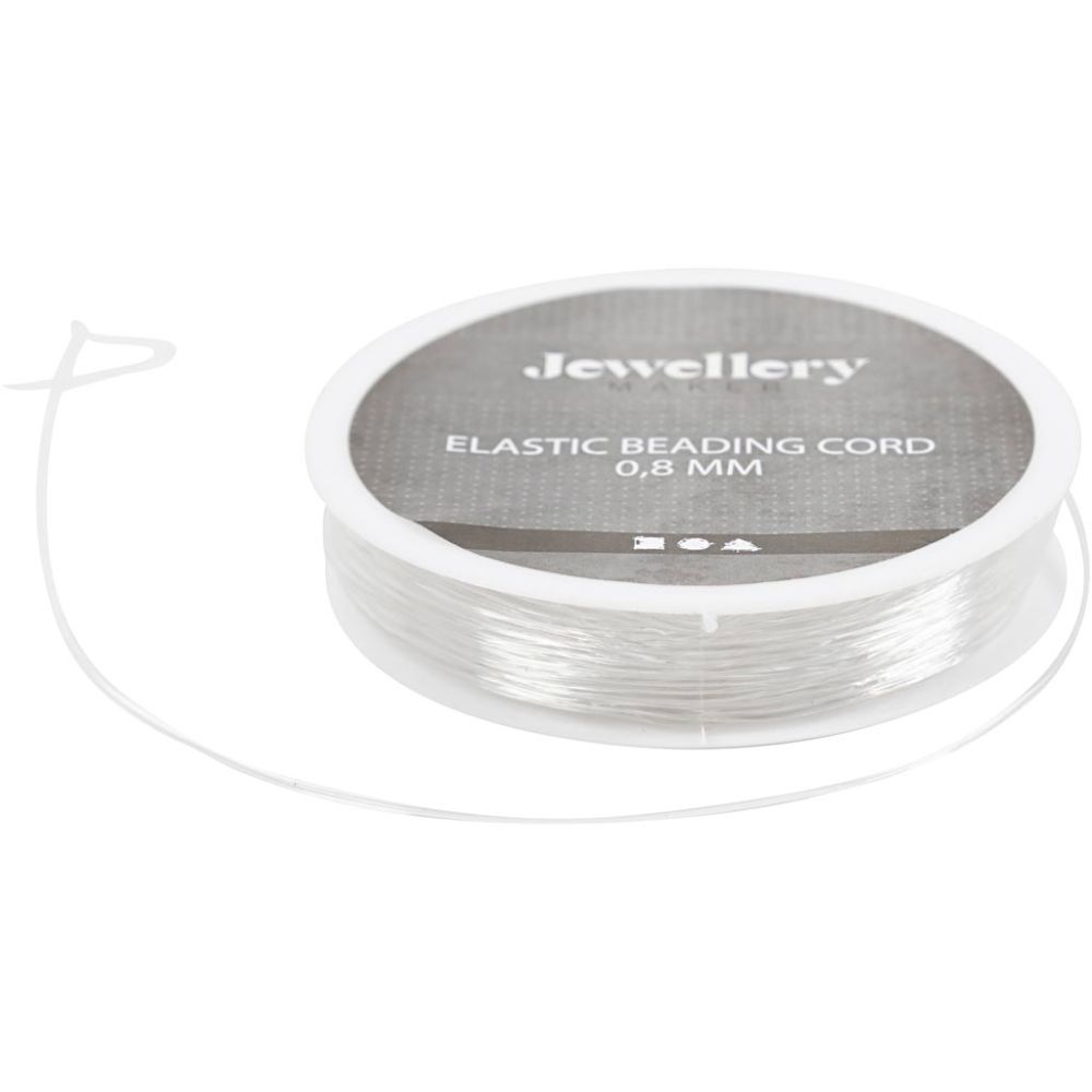 0,8mm vahvasta nylonista valmistettu korulanka omien rannekorujen tai muiden korujen valmistukseen.