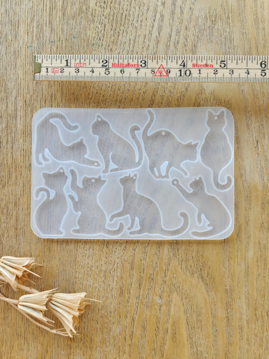 Silikonimuotti - Kissat Pieni