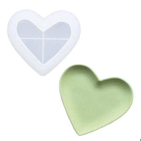 Silikonimuotti - Sydänalusta Jesmonite