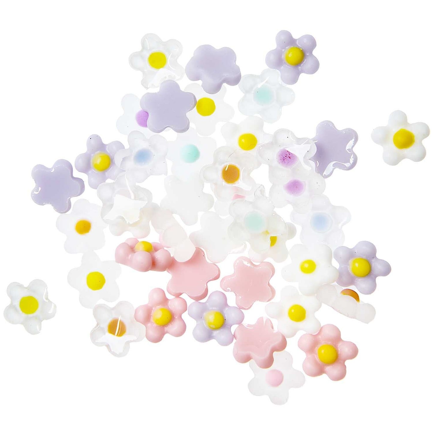 Koristeet - Pastellinväriset kukat